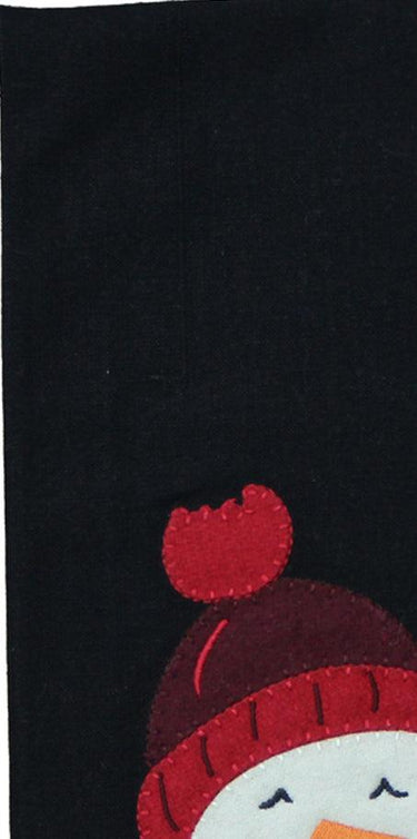 Snowman Black towel ET084010 - The Fox Decor